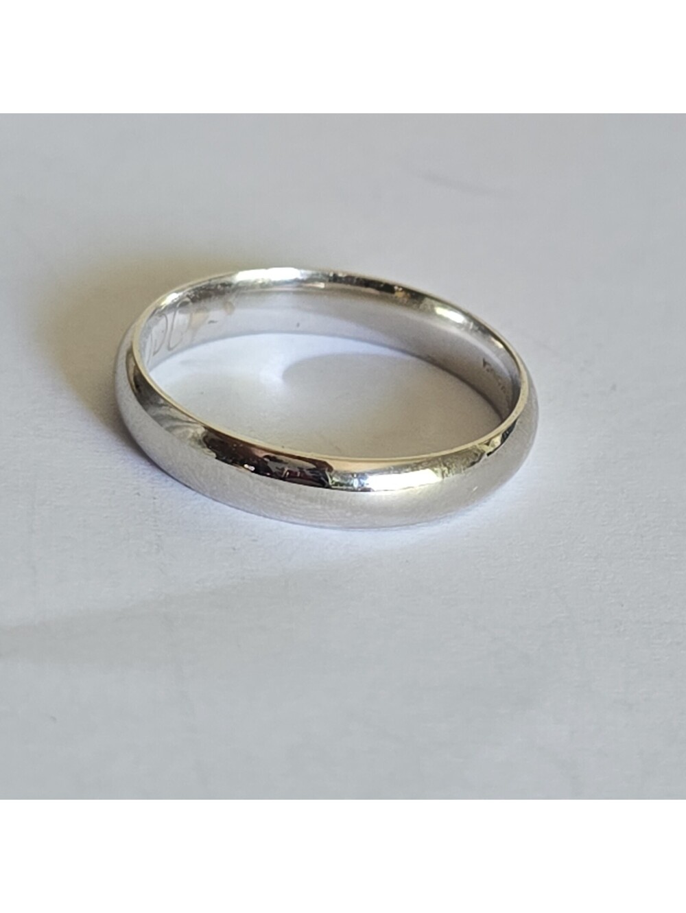 Vintage 14k White Gold Band